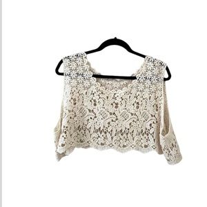 Lace Crop Top (Free Size)